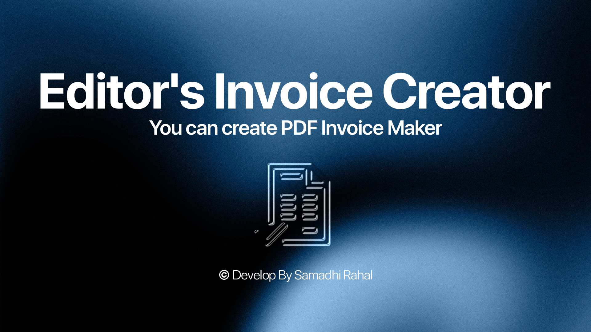 Editor's Invoice Creator